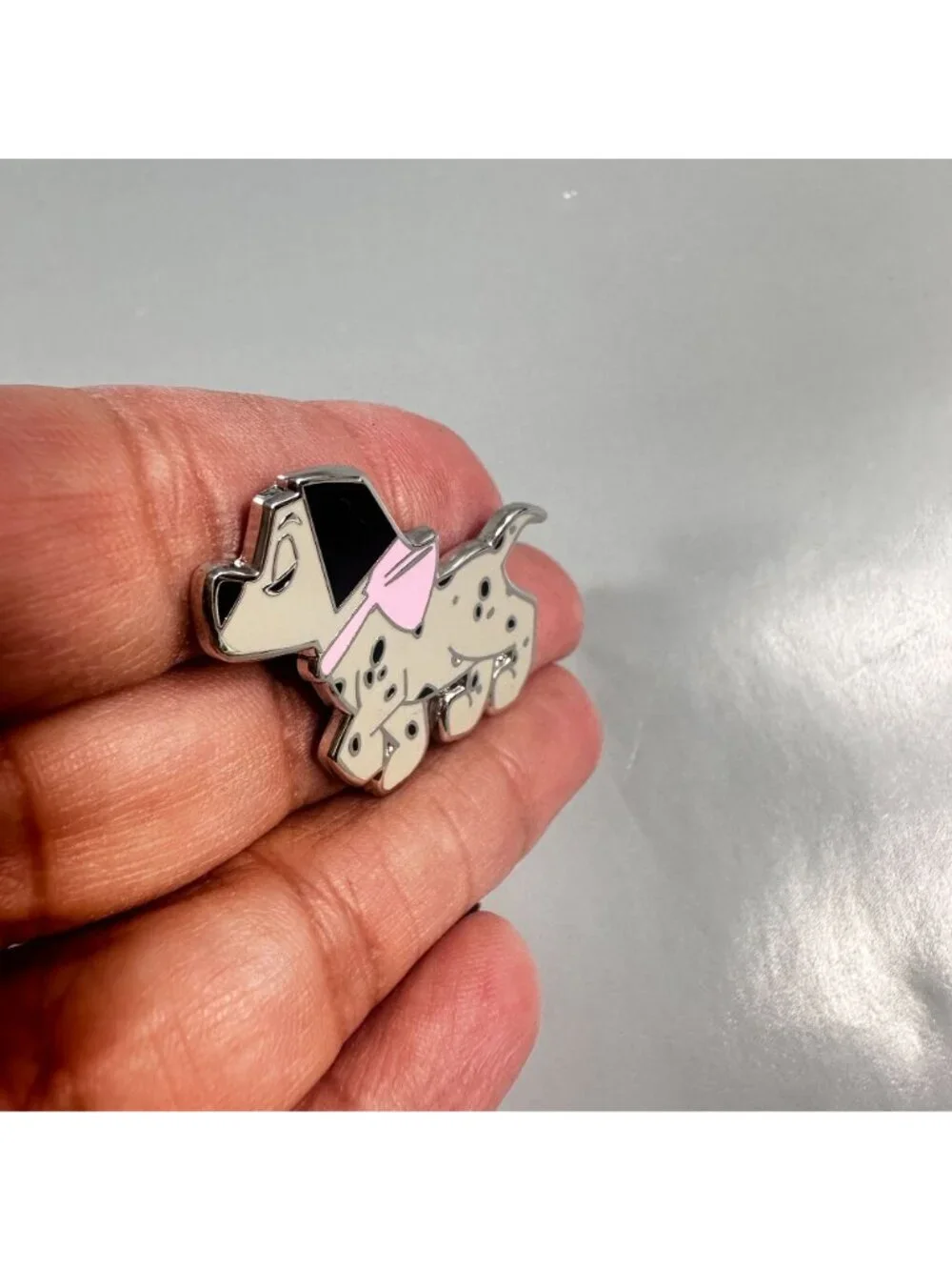 Dalmatian 101 Puppy Dog Lapel Pin Bow Accessories Brooch Badge Jewelry Pin